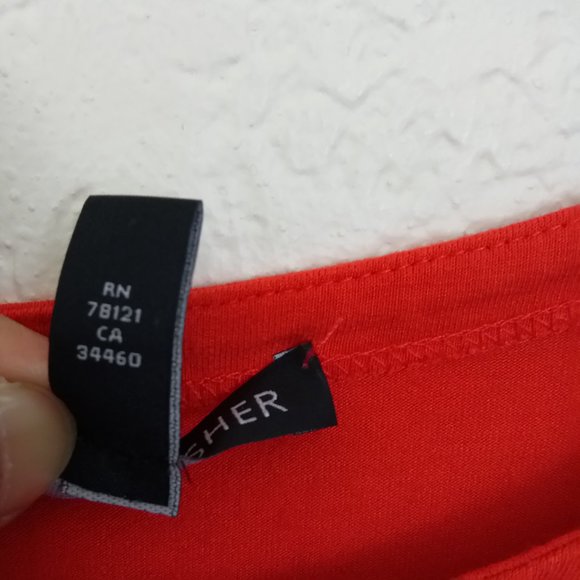 Eileen Fisher Coral viscose Crew Neck Basic Top XL - Picture 2 of 8